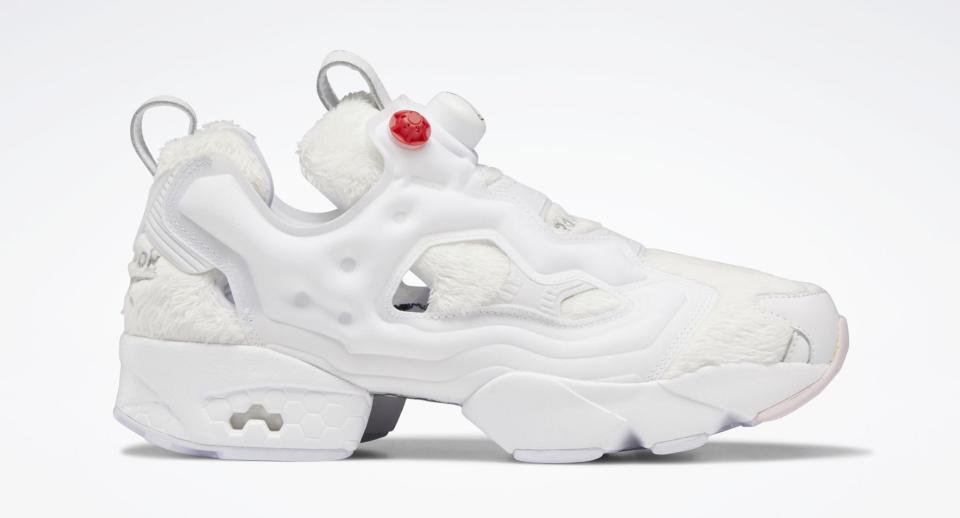 The lateral side of the Atmos x FR2 x Reebok Instapump Fury. - Credit: Courtesy of Reebok