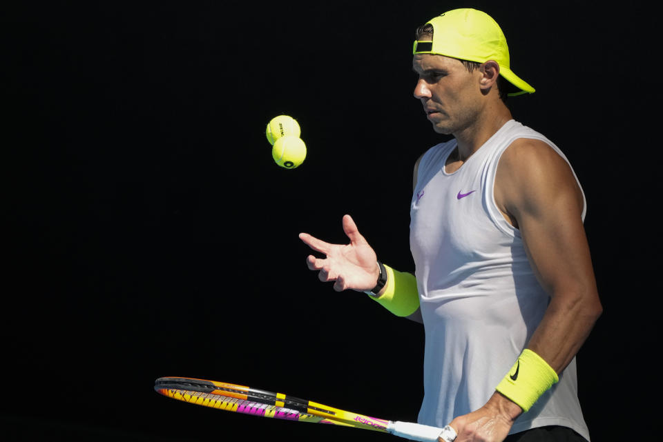 Rafael Nadal。 (AP Foto/Ng Han Guan)