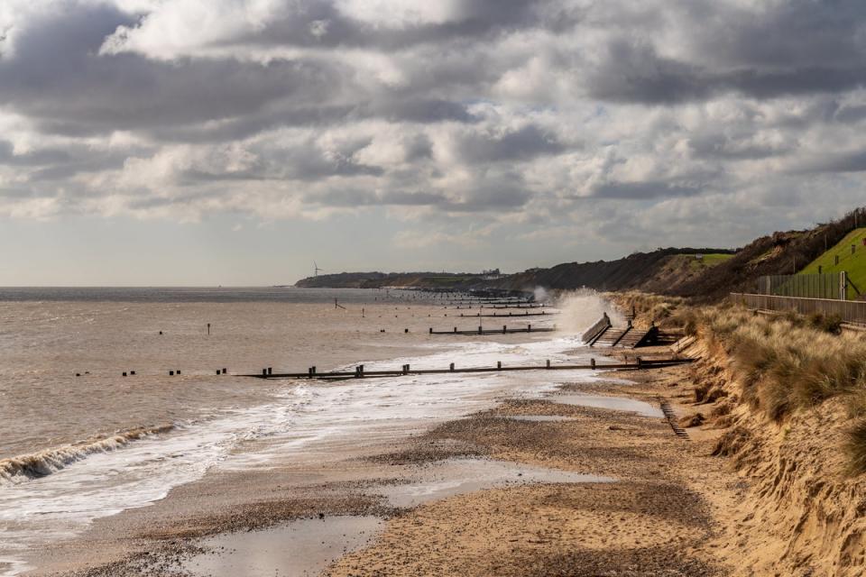 Waves breaking on the beach at Gorleston (Getty Images/iStockphoto)