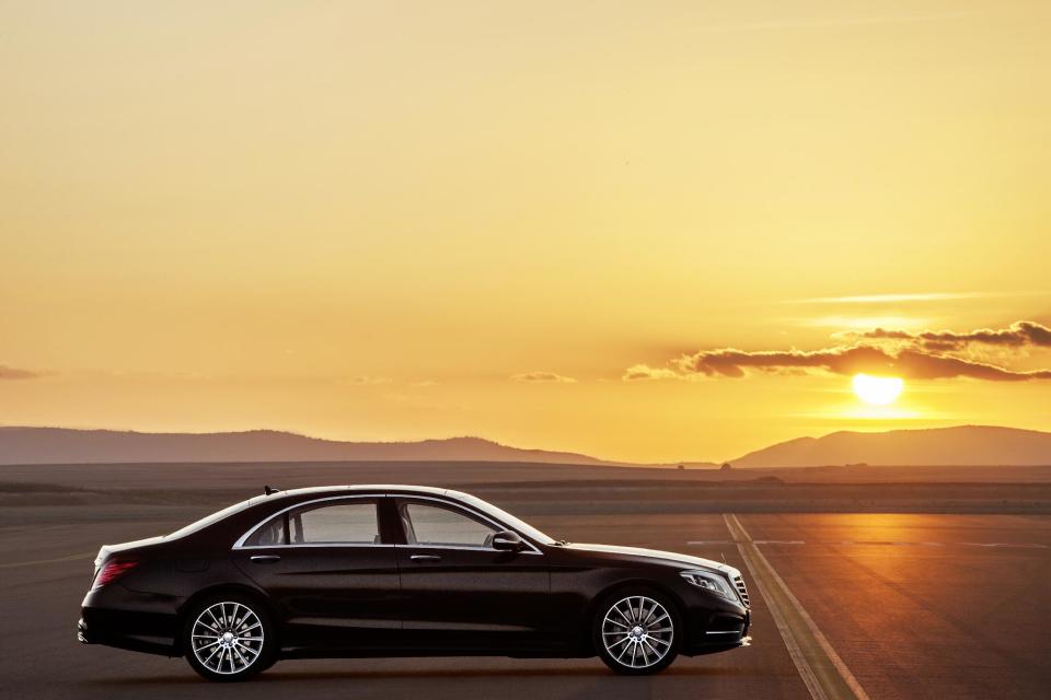 This undated publicity photo released by Mercedes-Benz USA shows the 2014 Mercedes-Benz S-Class with Sport Package that comes with laminated glass windows. Several Mercedes sedans have laminated glass in their driver and front passenger windows. (AP Photo/Mercedes-Benz USA)