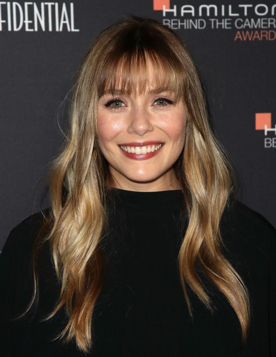 <p>The actress debuted a new eyebrow-skimming fringe at the 'Hamilton Behind The Camera Awards'. The 29-year-old gave her seriously shiny long blonde hair a choppy fringe update and just went straight on to our Pinterest boards.</p>