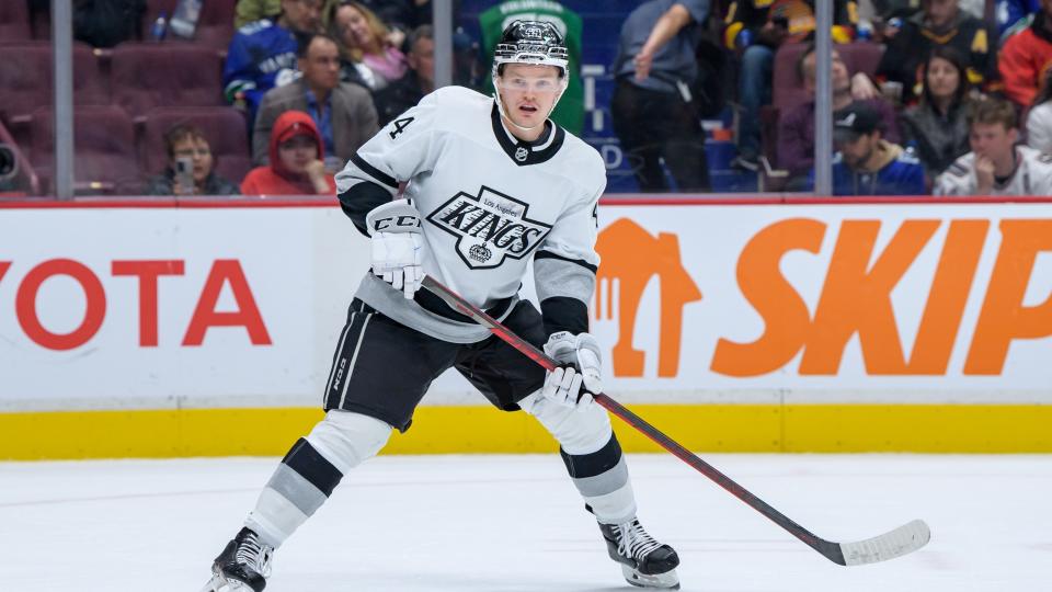 The Los Angeles Kings have signed 23-year-old defenseman Mikey Anderson to a one-year, $1 million contract extension. (Getty Images)