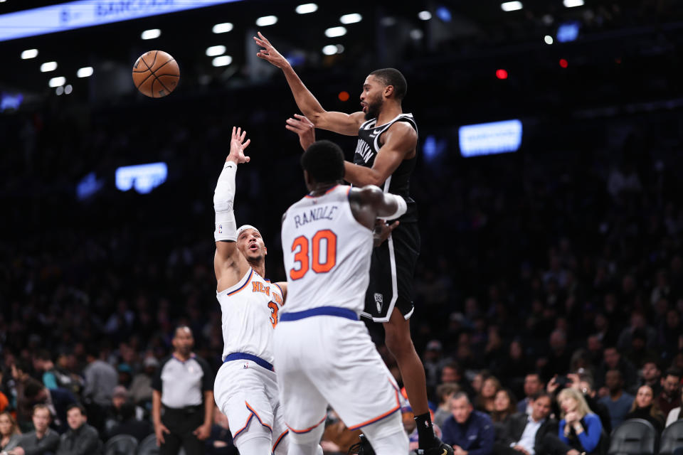 據報導，Mikal Bridges將轉戰紐約尼克。（Photo by Dustin Satloff/Getty Images）