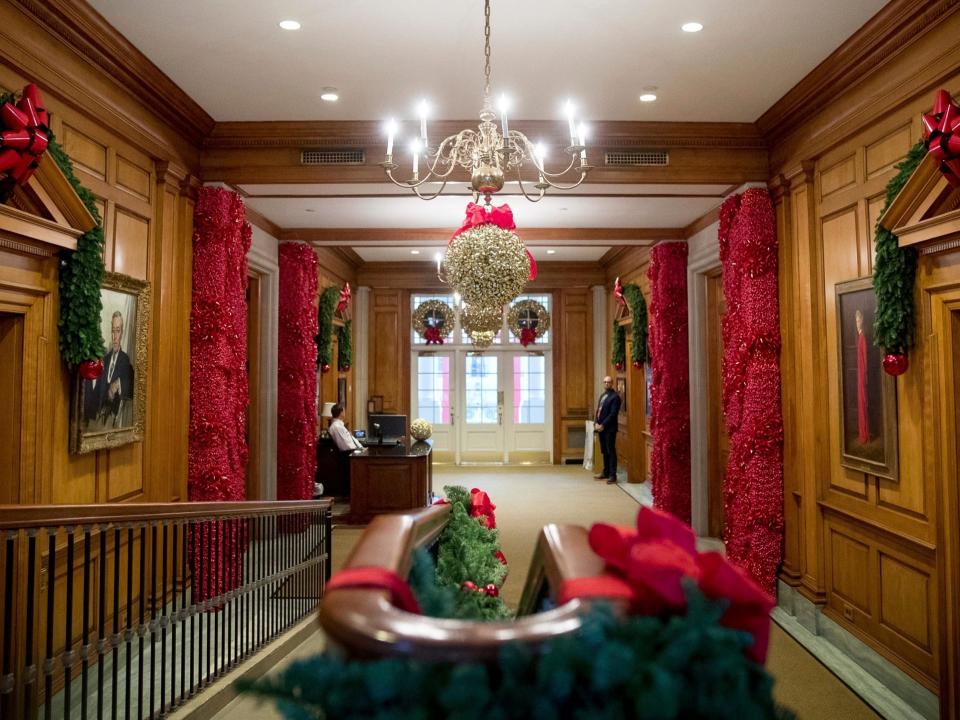 White House East Wing hallway