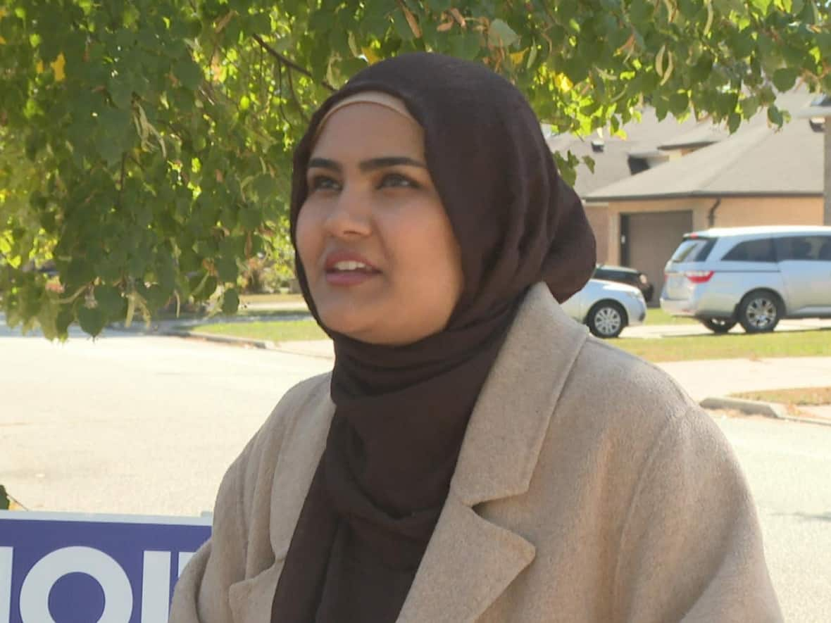 Amna Masoodi is a resident of Ward 10 who is concerned about the accessibility of voting in the 2022 municipal election. (Jacob Barker/CBC - image credit)