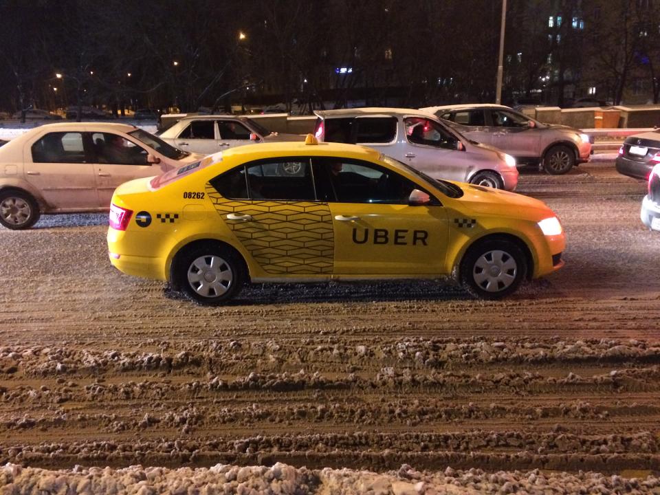 Uber taxi in Moscow. (Wikimedia)