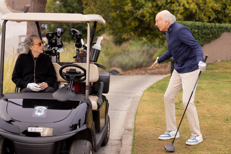 "Richard and I were born three days apart in the same hospital and for most of my life he’s been like a brother to me. He had that rare combination of being the funniest person and also the sweetest," Larry David said about Richard Lewis in a tribute on Feb. 28, 2024.