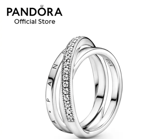 Pandora Crossover Pavé Triple Band Ring. PHOTO: Lazada