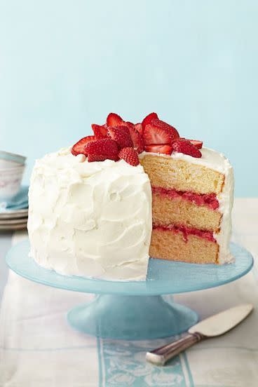 Strawberry Rhubarb Cake