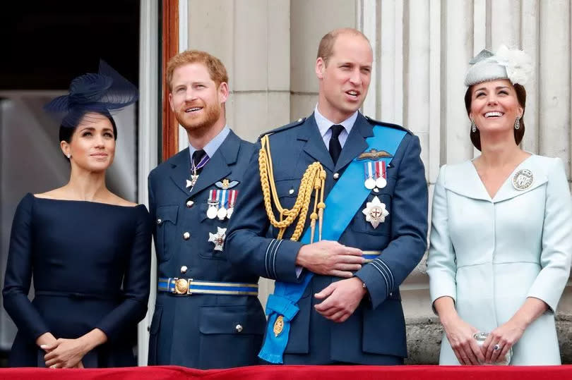 Meghan, Harry, William and Kate