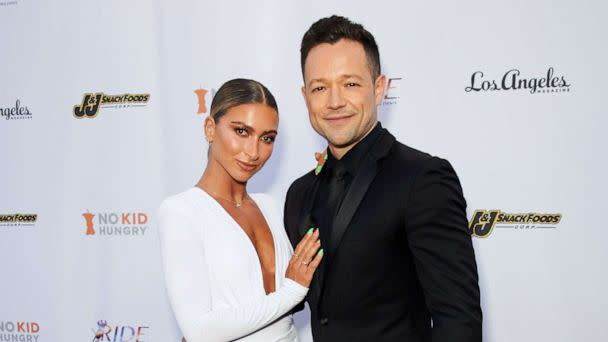 PHOTO: Pasha Pashkov and Daniella Karagach attend the 3rd Annual Dance To End Hunger Gala at City Market Social House, June 18, 2022, in Los Angeles. (Unique Nicole/Getty Images)