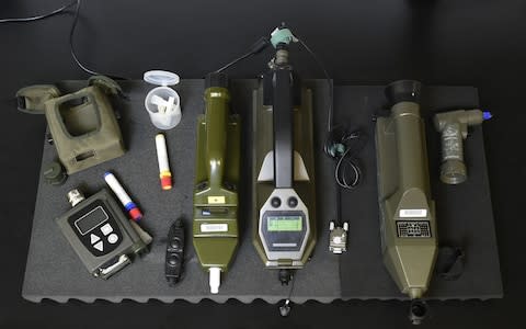 Chemical sensors including a flame photometric detector and an ion mobility spectrometer are in the OPCW's toolkit - Credit: JOHN THYS/AFP/Getty Images