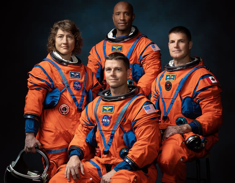 Los astronautas de la misión Artemis II