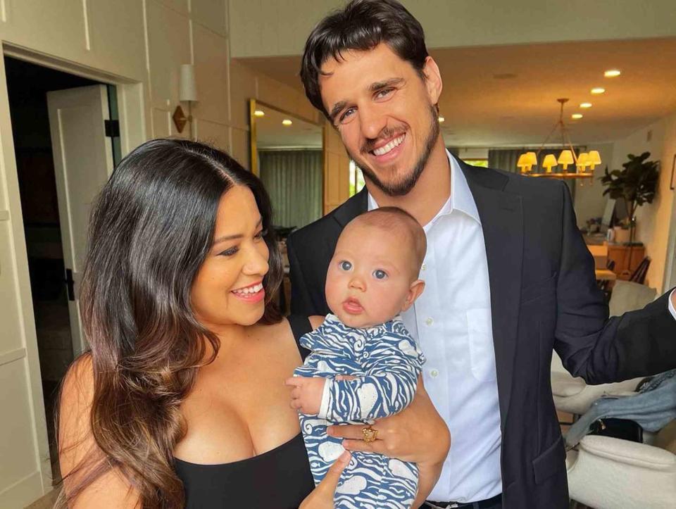 <p>Gina Rodriguez Instagram</p> Gina Rodriguez and Joe LoCicero with their son Charlie