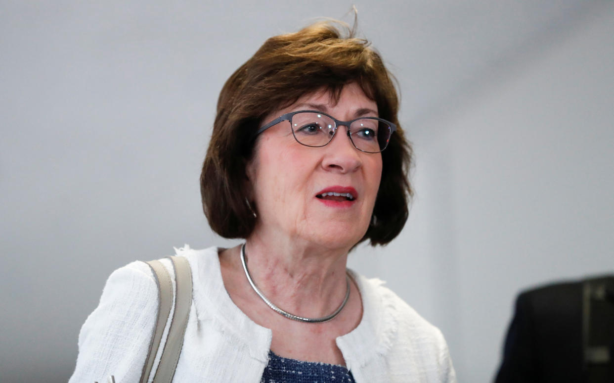 Sen. Susan Collins suggested the newly released Kavanaugh email on Roe v. Wade wasn't a big deal. (Photo: Leah Millis / Reuters)