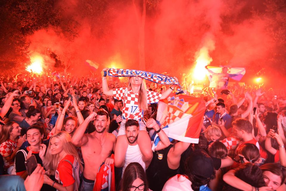 Kroatische Fans außer Rand und Band (Bild: Getty Images)