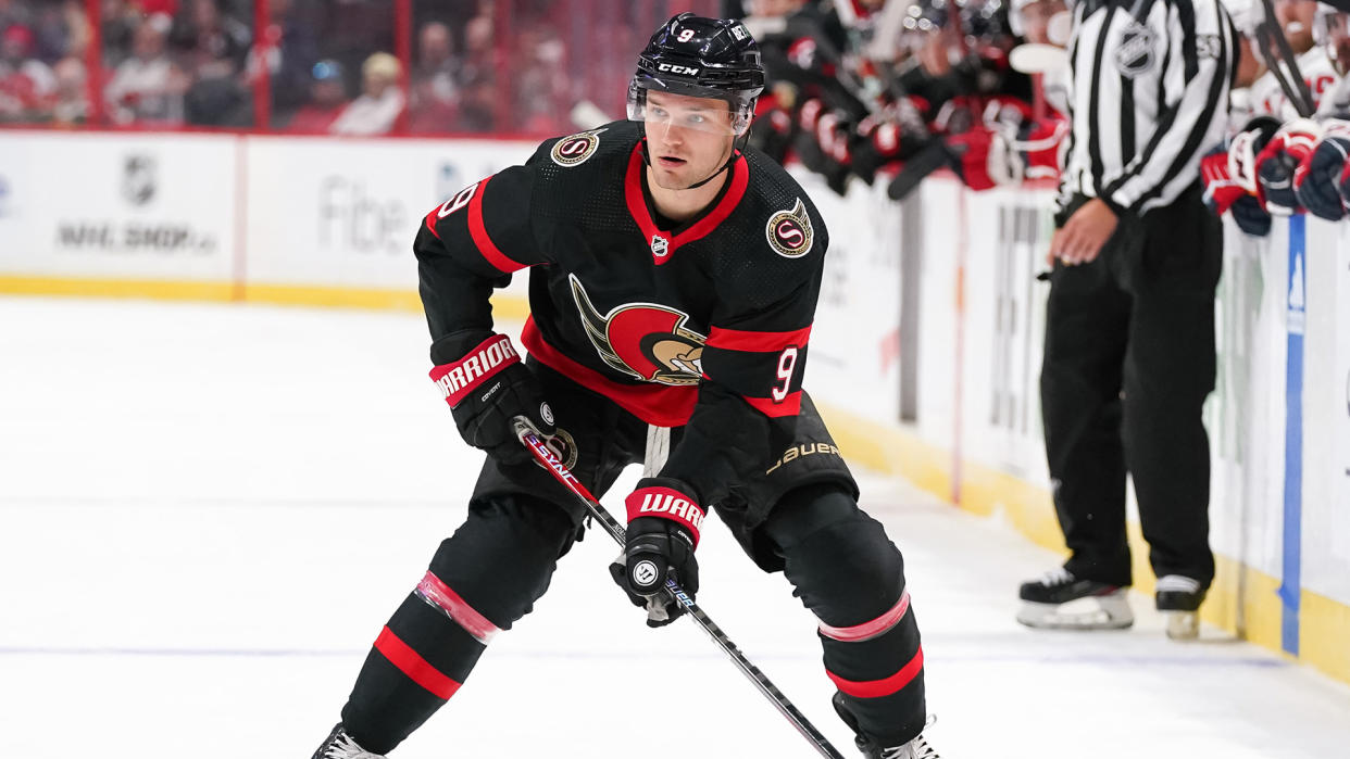 Senators forward Josh Norris will miss the remainder of the NHL season. (Photo by Andre Ringuette/NHLI via Getty Images)