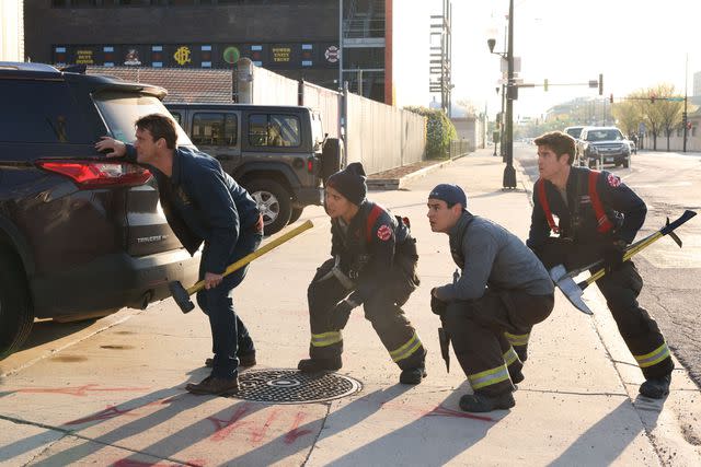 <p>Adrian S Burrows Sr/NBC via Getty </p> Chicago Fire