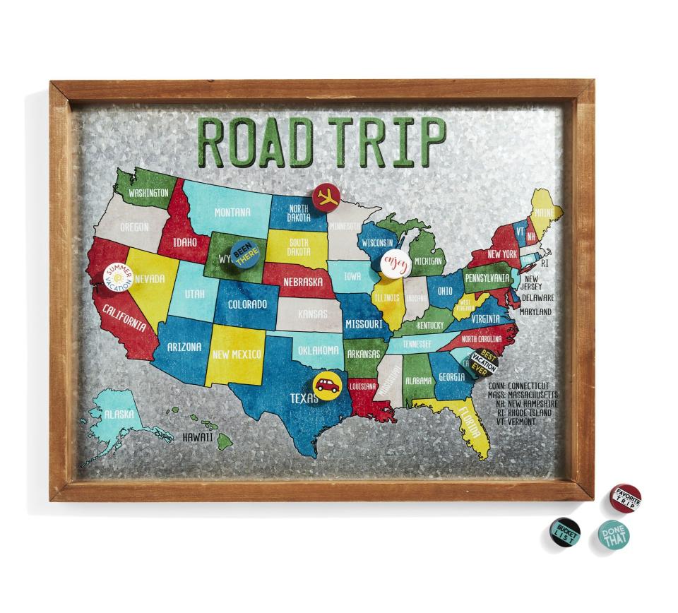 1) Road Trip Magnet Board