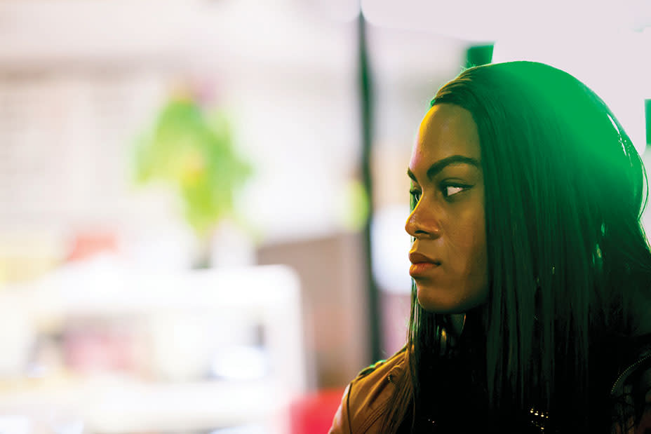 <p>Mya Taylor’s as Alexandra in <em>Tangerine</em> (2015).</p>