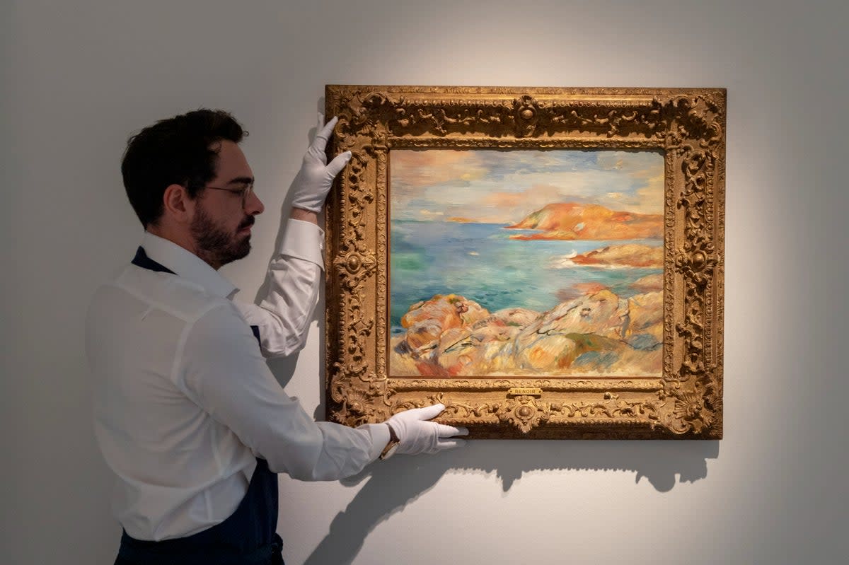 A ‘lost masterwork’ of Pierre-Auguste Renoir at Sotheby’s Paris (Getty Images for Sotheby's)