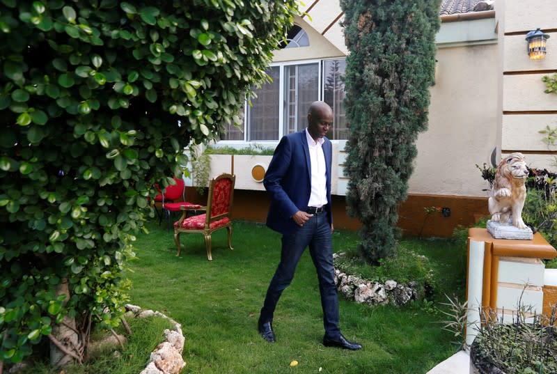 Haiti's President Jovenel Moise speaks with Reuters, in Port-au-Prince