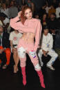 <p>Bella Thorne attends Rochambeau fashion show during New York Fashion Week: The Shows at Gallery 1, Skylight Clarkson Sq on September 10, 2017 in New York City. (Photo by Nicholas Hunt/Getty Images For NYFW: The Shows) </p>