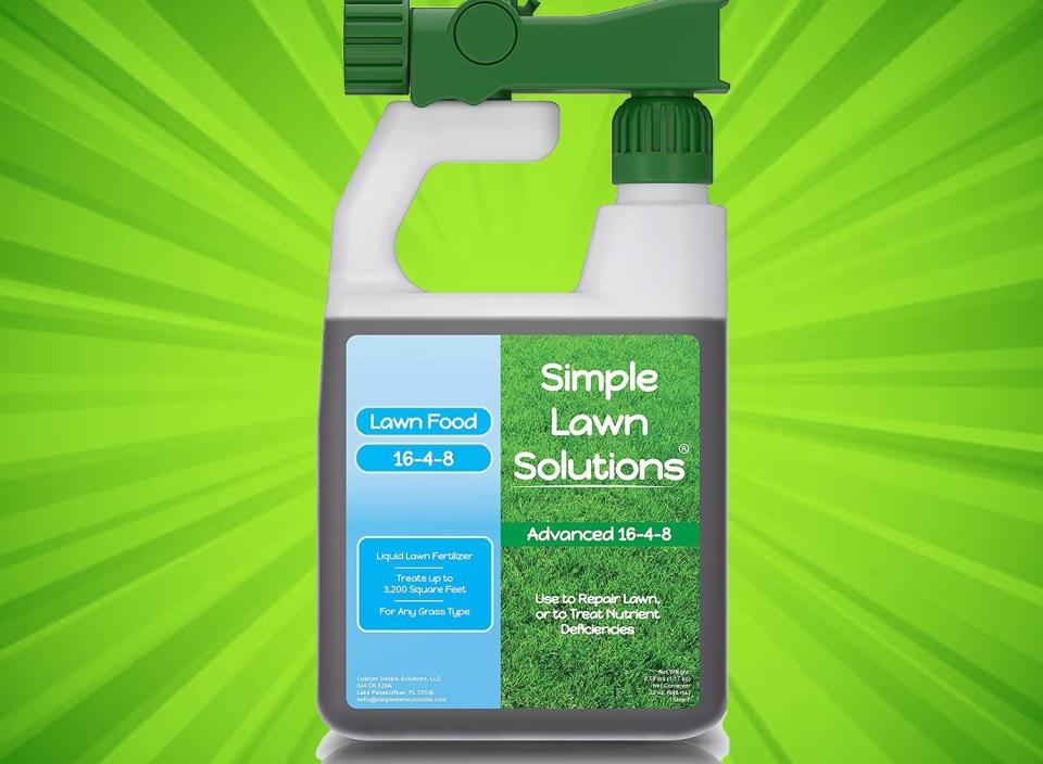 Simple Lawn Solutions' Lawn Food is bound to help your lawn impress. (Source: Amazon)