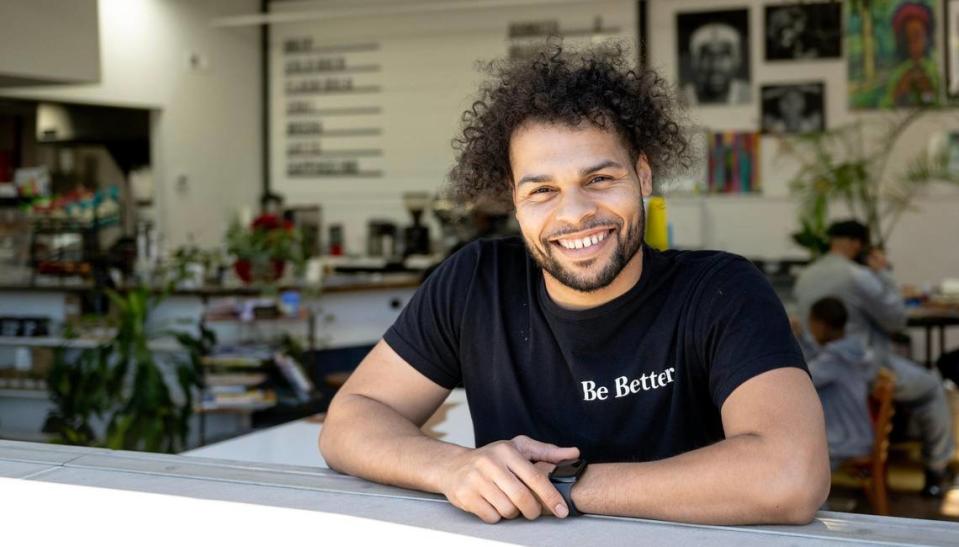 Kinship Cafe owner T.J. Roberts said the business was started not just as a coffee shop, but also to serve as a community meeting space and marketplace for Black creators.