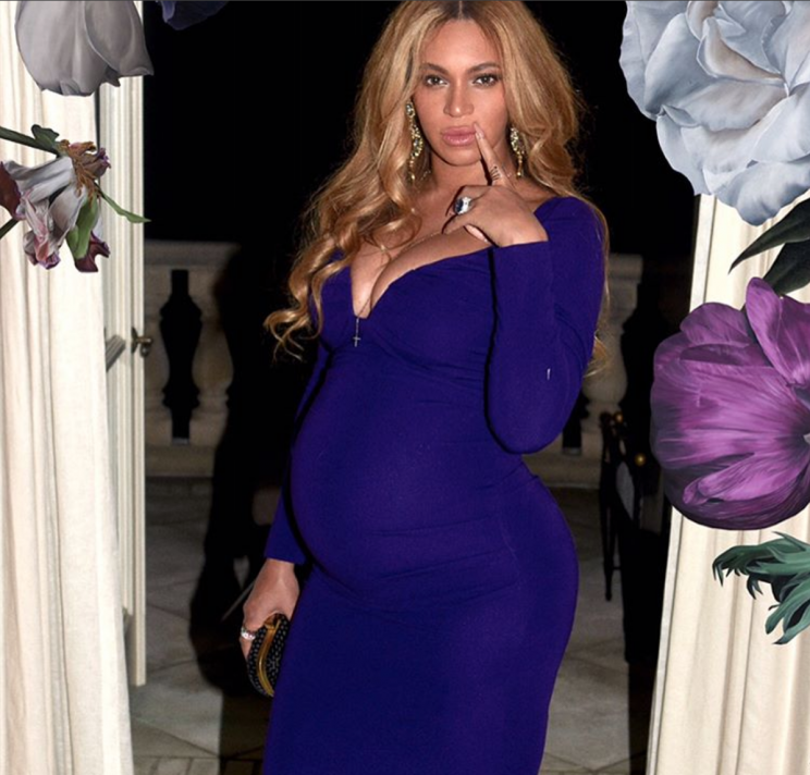 beyonce baby bump photos instagram