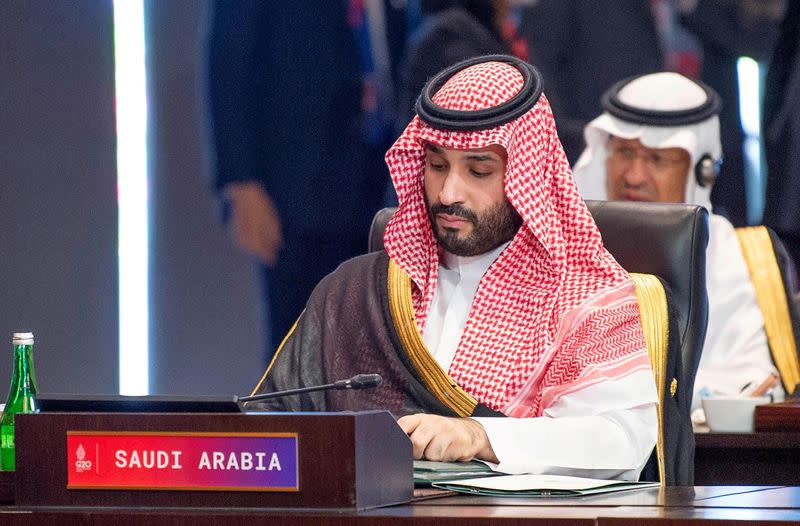 Crown Prince of Saudi Arabia Mohammed bin Salman attends the G20 Summit in Nusa Dua, Bali, Indonesia