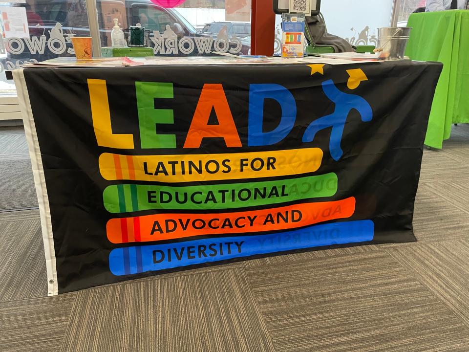 A banner for LEAD, Latinos for Educational Advocacy and Diversity
