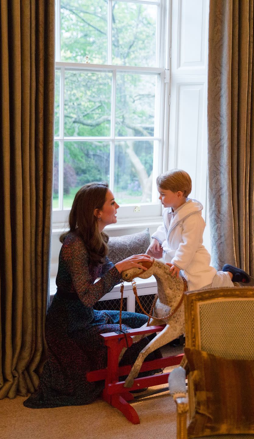 Kate dresses the kids more casually.