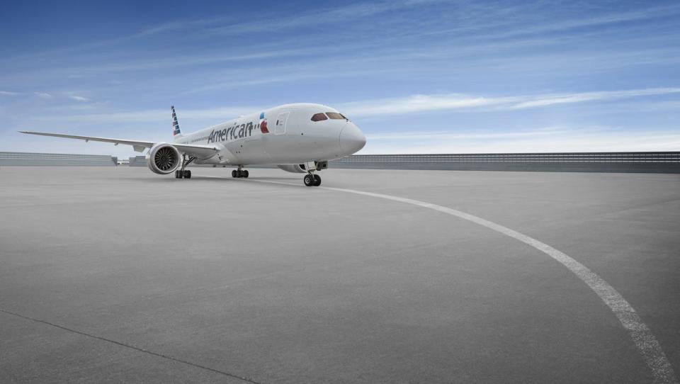 American Airlines' Boeing 787 widebody jet is used on many international routes.