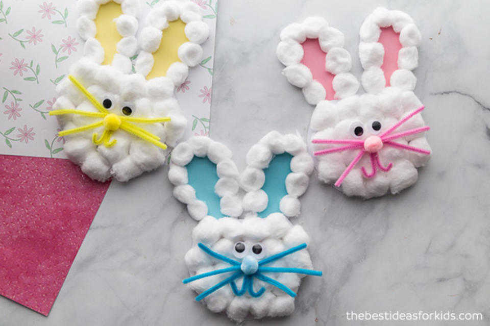 <p>BestIdeasForKids.com</p><p>Cotton balls aren't just for bunny's tails anymore.</p><p>From <a href="https://www.thebestideasforkids.com/bunny-craft/" rel="nofollow noopener" target="_blank" data-ylk="slk:BestIdeasForKids.com;elm:context_link;itc:0;sec:content-canvas" class="link ">BestIdeasForKids.com</a>.</p>