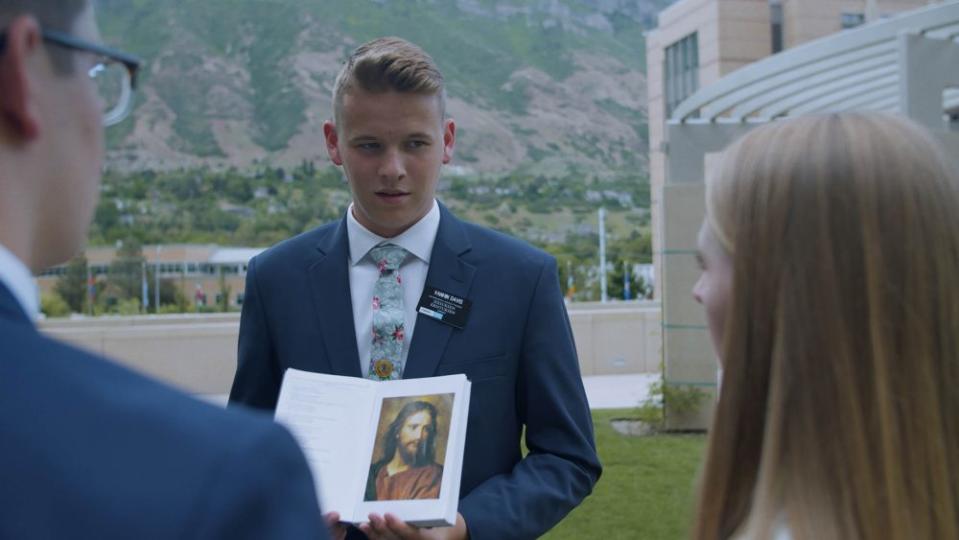 Elder Tyler Davis in The Mission - Credit: Courtesy of Sundance Institute/photo by Antti Savolainen