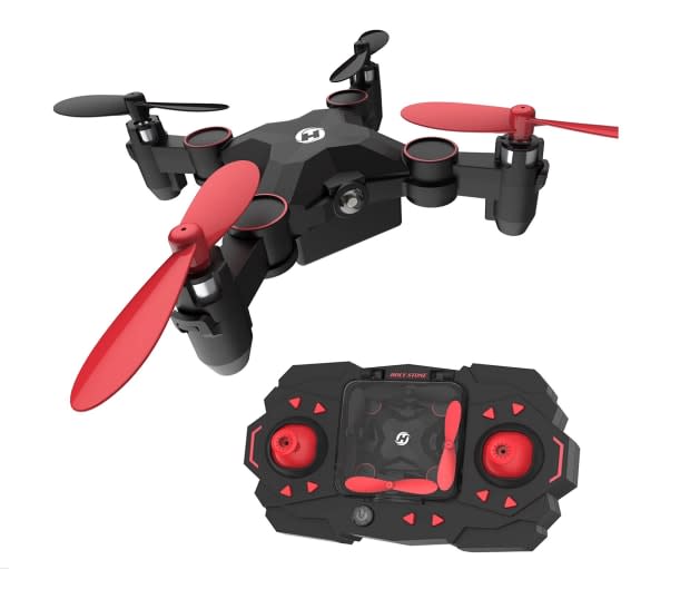 <p>This little drone will be a big winner! It's a mini quadcopter that can be folded to fit inside the controller. So, it's easily transportable. It can hover, make circles and fly at high speeds. Your teen will love it!</p><p><em><a href="https://www.amazon.com/Holy-Stone-Foldable-Quadcopter-Beginners/dp/B01M25O8E0?crid=80KS9ZTEY8AN&keywords=mini+drone&qid=1677997980&sprefix=mini%2Caps%2C354&sr=8-1-spons&psc=1&spLa=ZW5jcnlwdGVkUXVhbGlmaWVyPUExODVOTkNPOVRDOTFVJmVuY3J5cHRlZElkPUEwODE4NzE1ODc3R0RVVFFEUUNDJmVuY3J5cHRlZEFkSWQ9QTAzODI2MzcyTFBCRTZQRDlIVEFUJndpZGdldE5hbWU9c3BfYXRmJmFjdGlvbj1jbGlja1JlZGlyZWN0JmRvTm90TG9nQ2xpY2s9dHJ1ZQ%3D%3D&linkCode=ll1&tag=parade03-20&linkId=f55915dc906b27db289df2e2d535360c&language=en_US&ref_=as_li_ss_tl" rel="nofollow noopener" target="_blank" data-ylk="slk:Foldable Mini Nano RC Drone, $29.99 on Amazon;elm:context_link;itc:0;sec:content-canvas" class="link ">Foldable Mini Nano RC Drone, $29.99 on Amazon</a></em></p><p>Amazon</p>