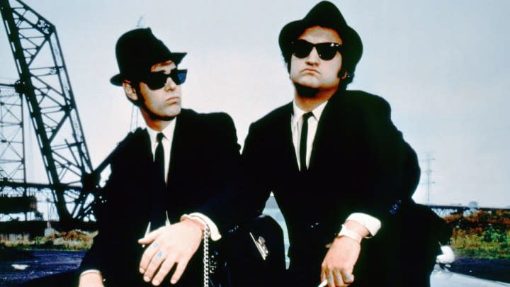 Dan Aykroyd and John Belushi in The Blues Brothers.