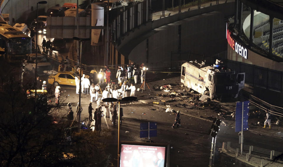 Explosion outside soccer stadium in Istanbul