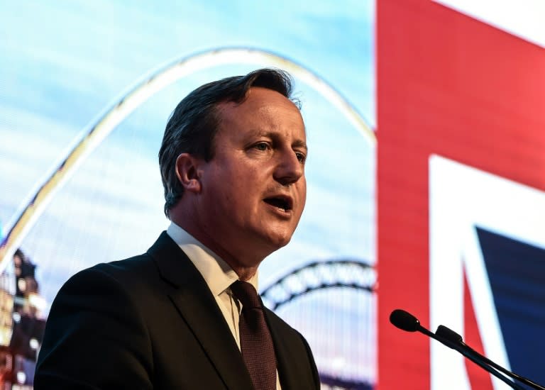 Britain's Prime Minister David Cameron in Kuala Lumpur on July 30, 2015