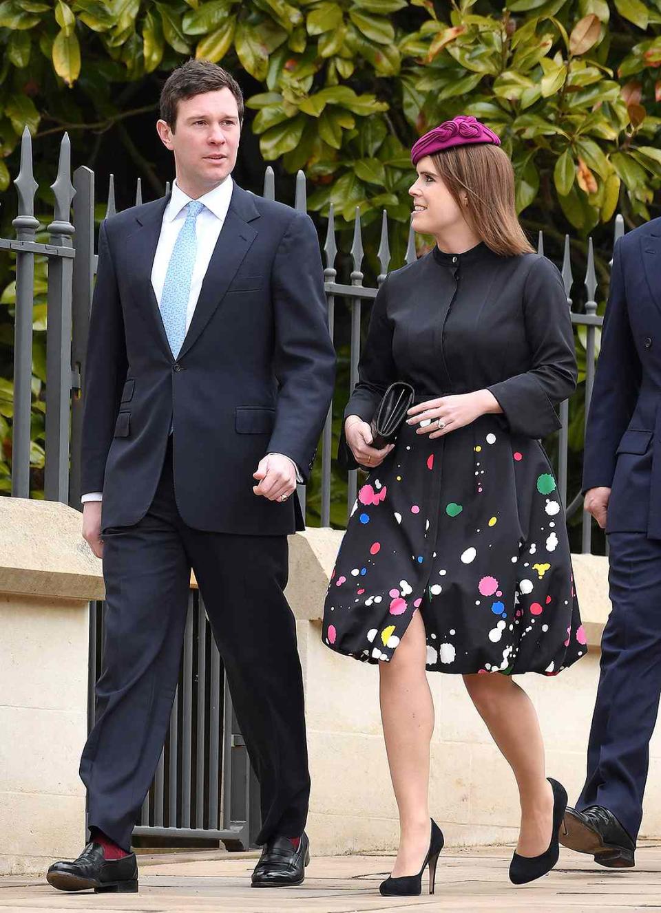 <p>Easter 2018 also marked the first time Jack Brooksbank joined the royal family for church services. He married Princess Eugenie later that year at the same venue, St. George's Chapel at Windsor Castle.</p>