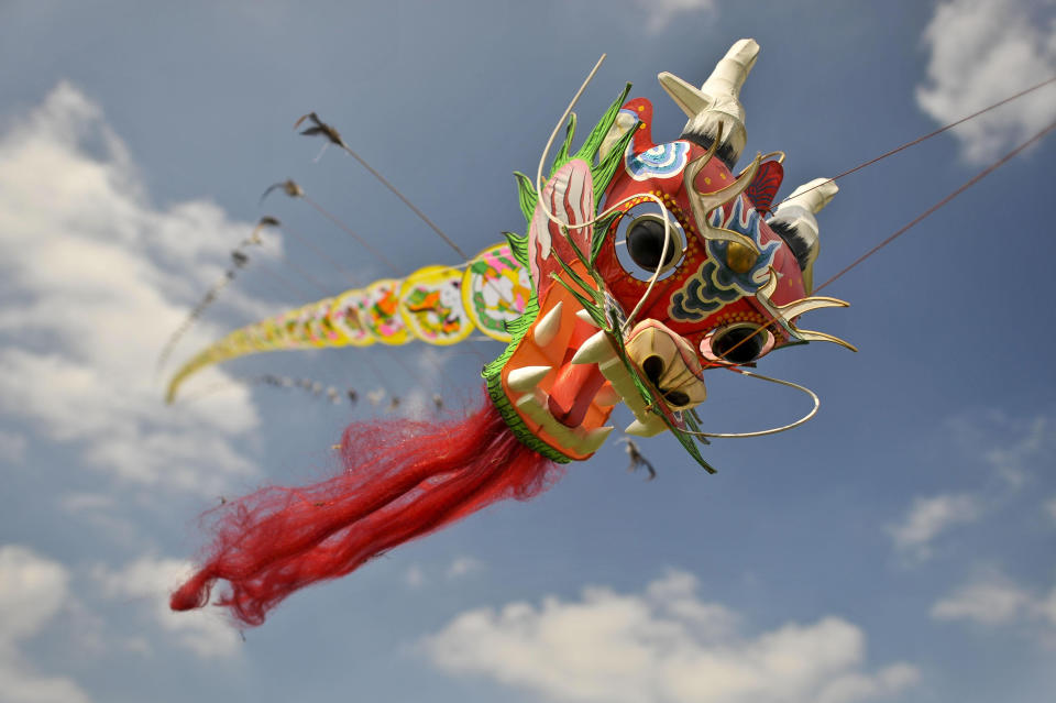 <p>The year of the dragon arrived at the centre in 2008 in the form of a Chinese Dragon kite. It was the head of a traditional kite, a type that has been flown in China for over 200 years. It was missing its ‘centipede’ tail structure – the part of the kite which gives it lift. Photo: Getty </p>