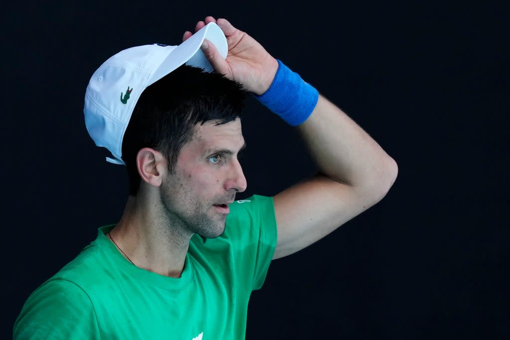 Novak Djokovic will not defend his Australian Open title (Mark Baker/AP) (AP)