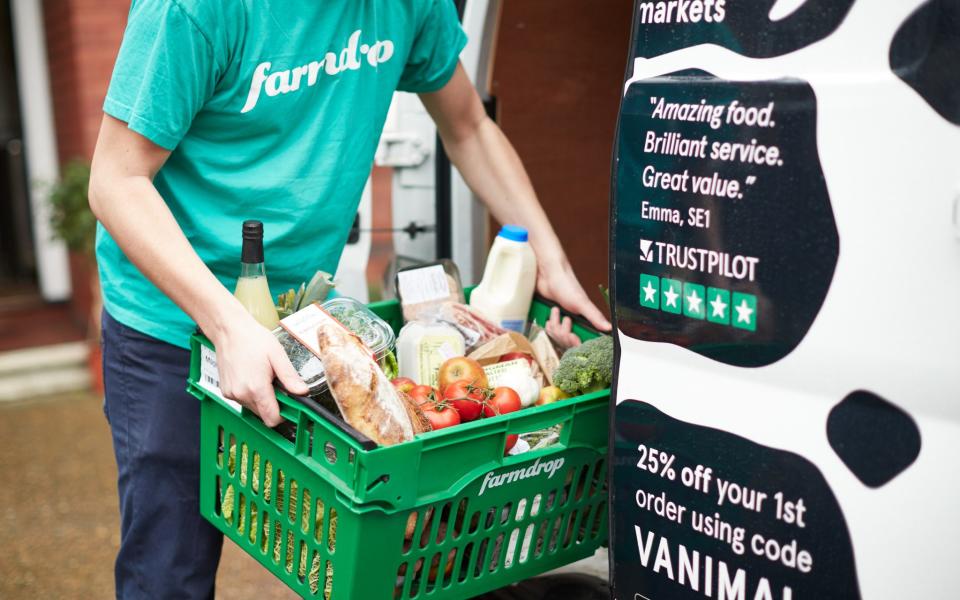 The Farmdrop app connects customers with local producers - Farmdrop