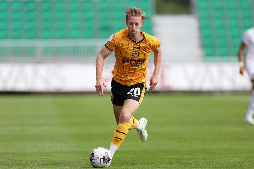 BLOW: Newport County midfielder Harry Charsley has suffered an injury <i>(Image: Huw Evans Agency)</i>