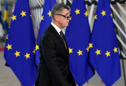 FILE PHOTO: Czech Republic's Prime Minister Andrej Babis arrives at a European Union leaders summit in Brussels, Belgium December 13, 2018. REUTERS/Piroschka van de Wouw