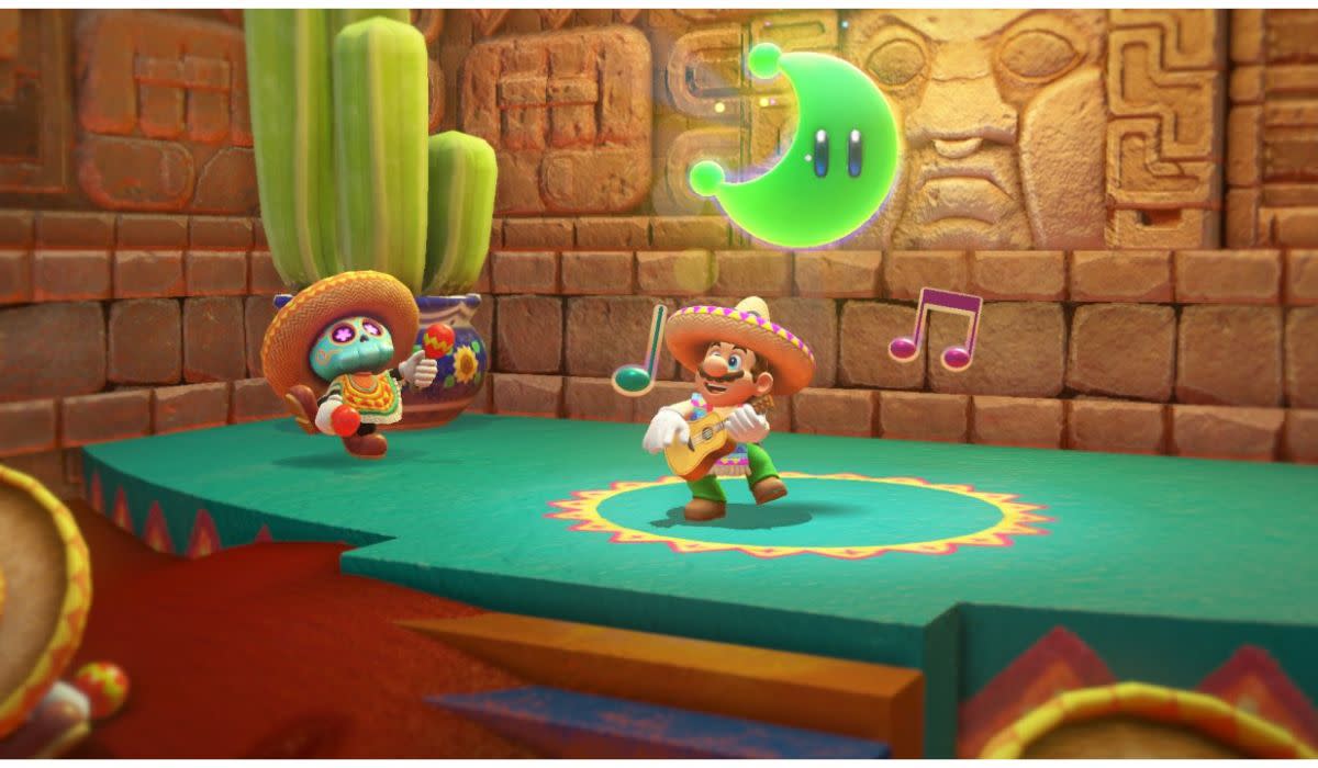 You&#39;ll want to sing and dance too when you score Super Mario Odyssey for under $35. (Photo: Nintendo)