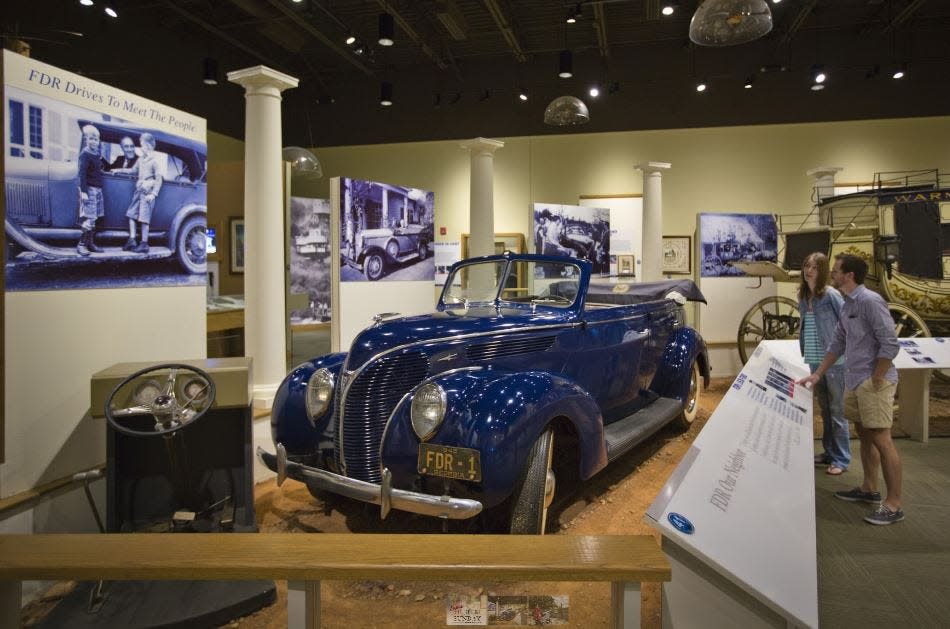 President Franklin Roosevelt's 1938 Ford Roadster is in the Little White House Museum in Warm Springs.