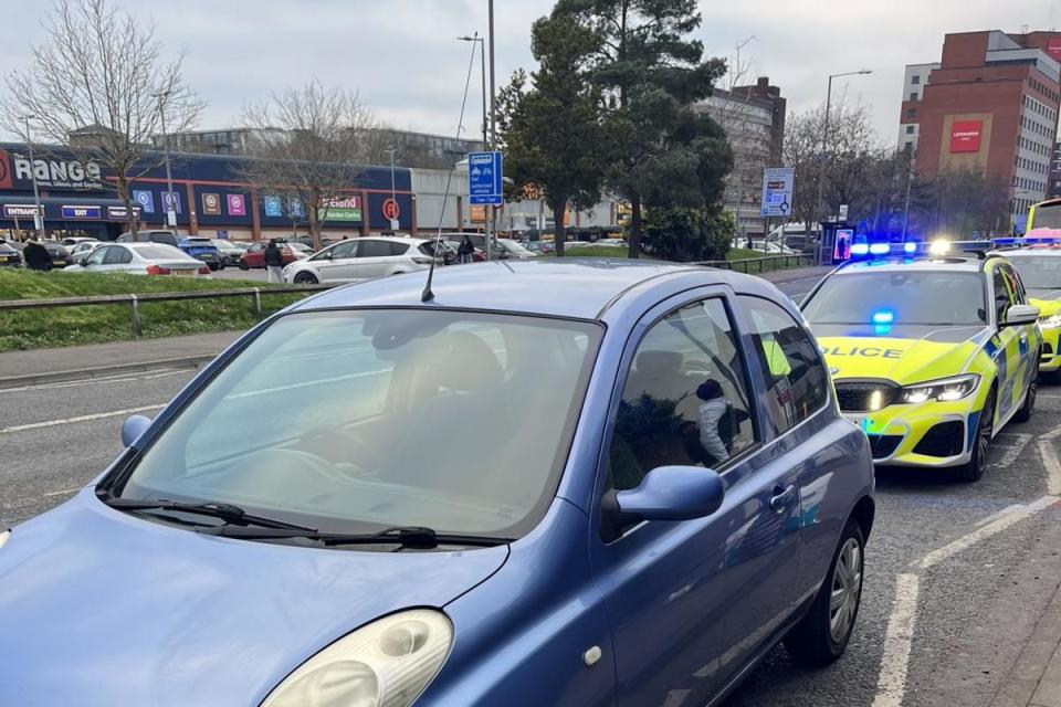 The driver has halted in Swindon. i(Image: Wiltshire Police)/i