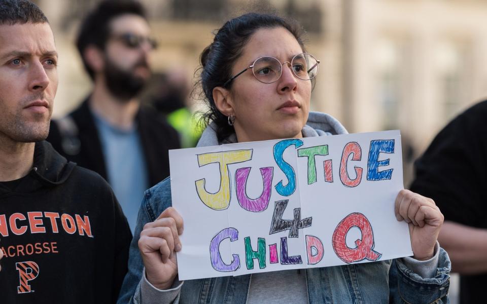 Campaigners have protested in response to the strip-searching of Child Q, but now more cases have been referred to the police watchdog - Wiktor Szymanowicz/Anadolu Agency via Getty Images